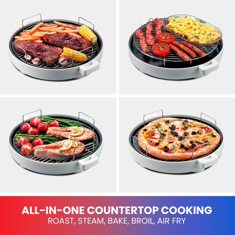 Total Chef Total Chef Countertop Infrared Oven with Convection Air Circulation, 6L