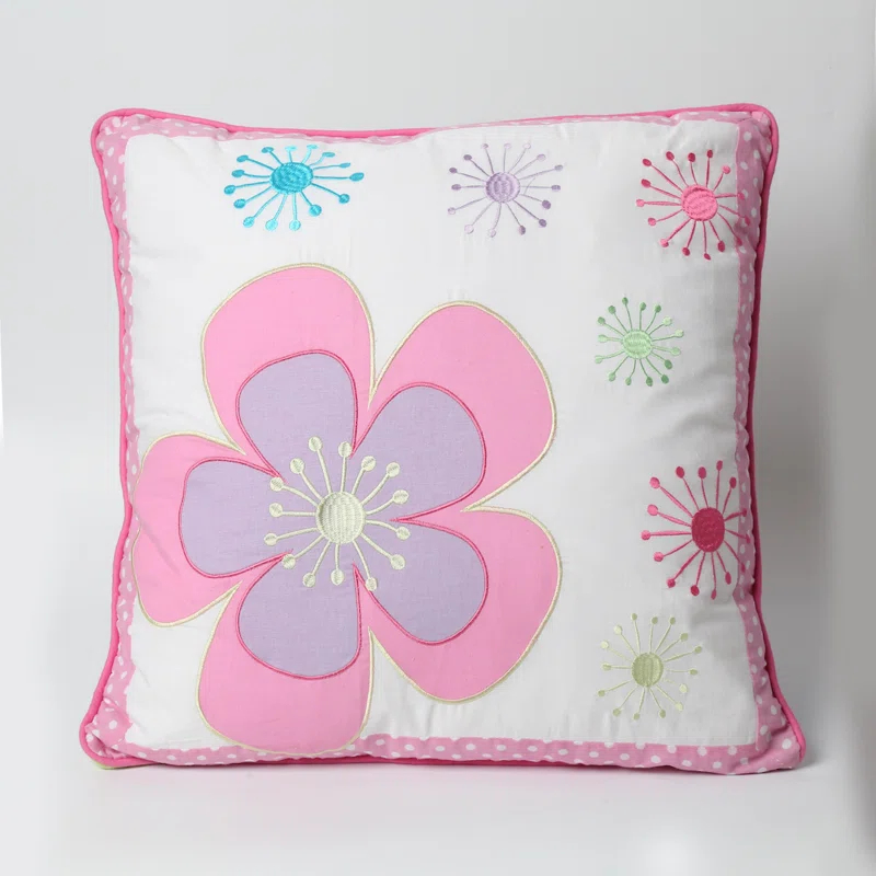 Cozy Line Home Fashion Blossom Floral Cotton Throw Pillow