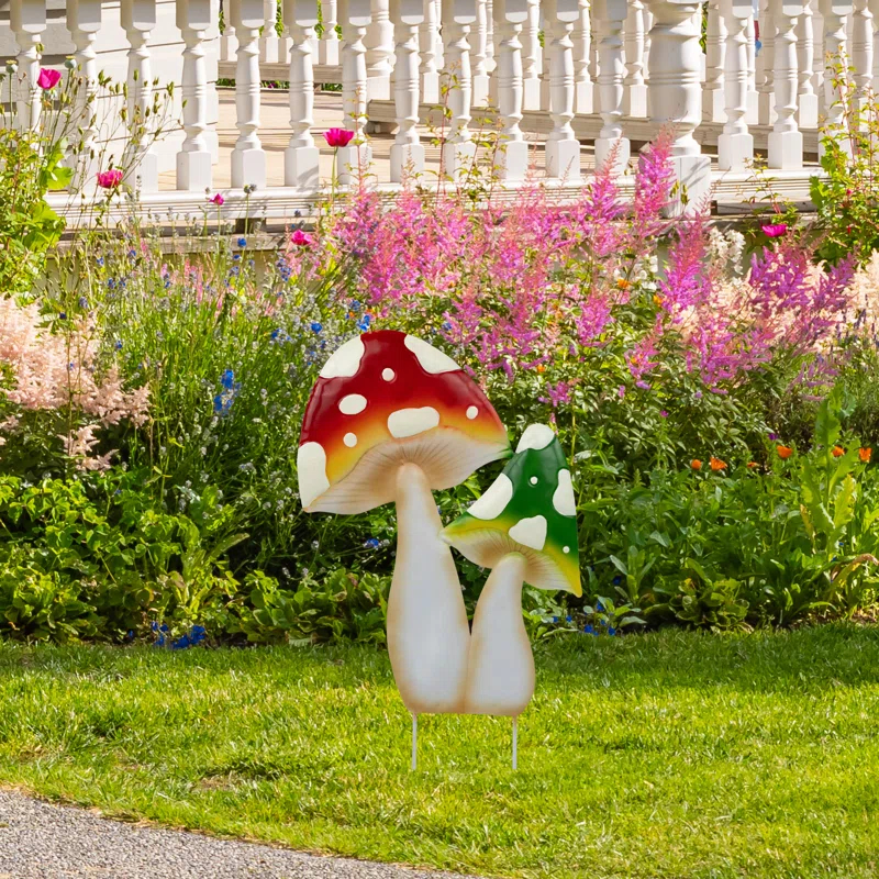 Northlight Seasonal Mushrooms Spring Yard Sign
