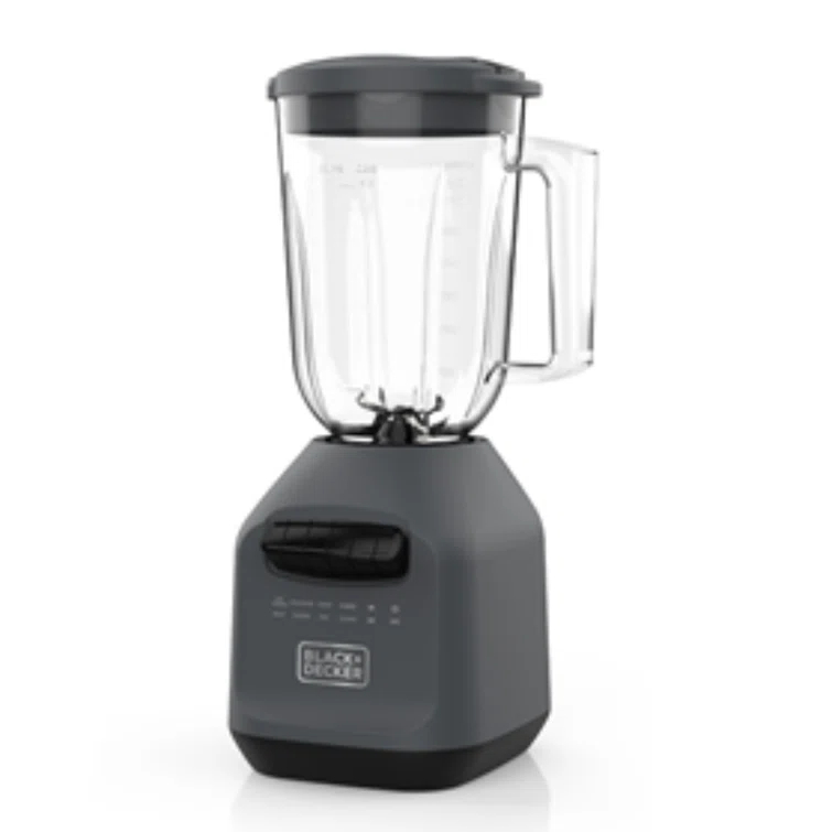 PowerXL BLACK+DECKER Ice Crush Blender With 56 Ounce (7 Cup) Perfectpour Plastic Jar, Powerful 6-Tip Stainless Steel Blade, 8-Speeds Plus Pulse, 750 Peak Watts Of Power