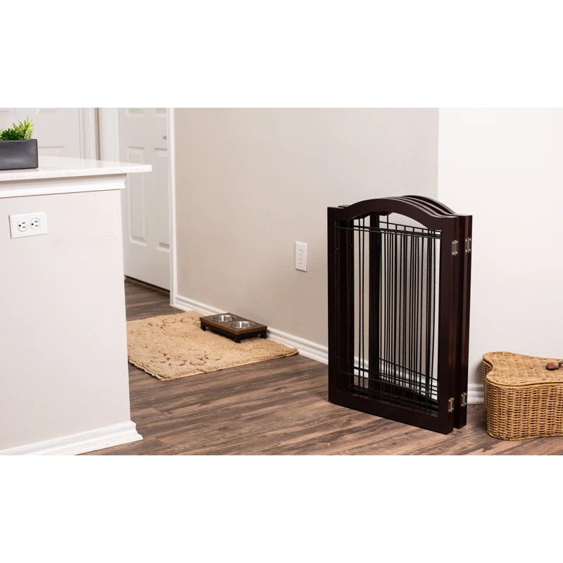 Wood Free Standing Pet Gate