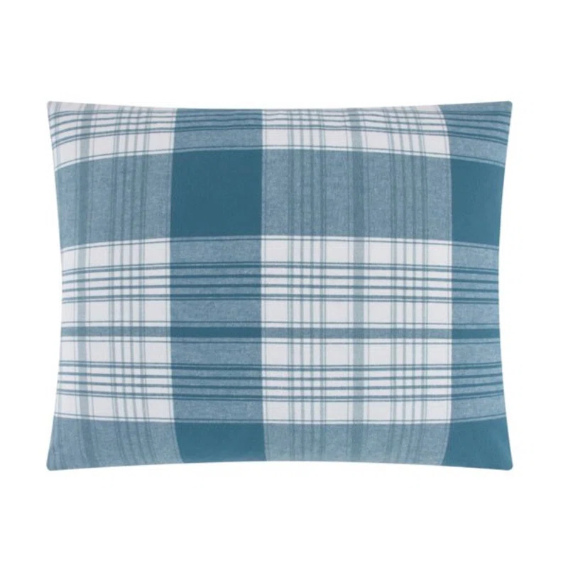 Dearfoams Modern & Contemporary Cotton Machine Woven Plaid Comforter Set