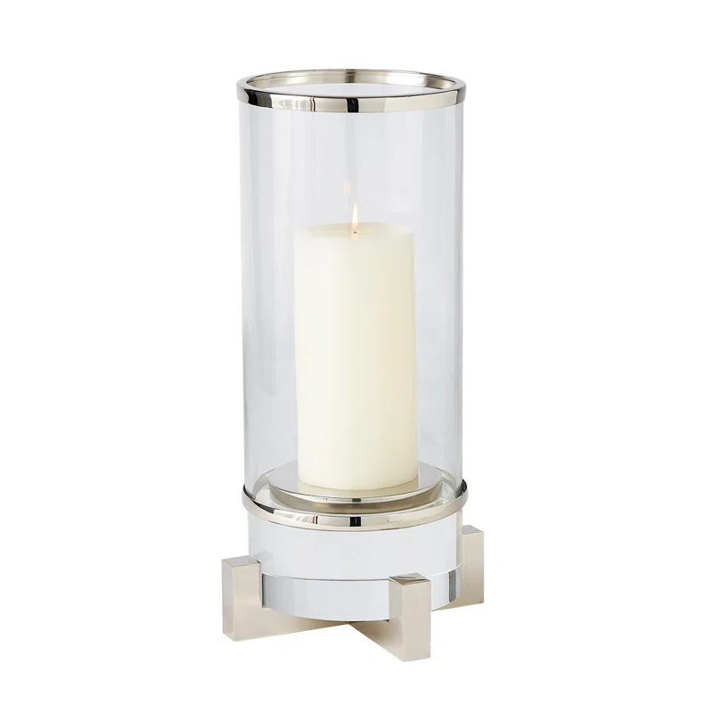 Global Views Cylinder Hurricane w/Rim-Nickel