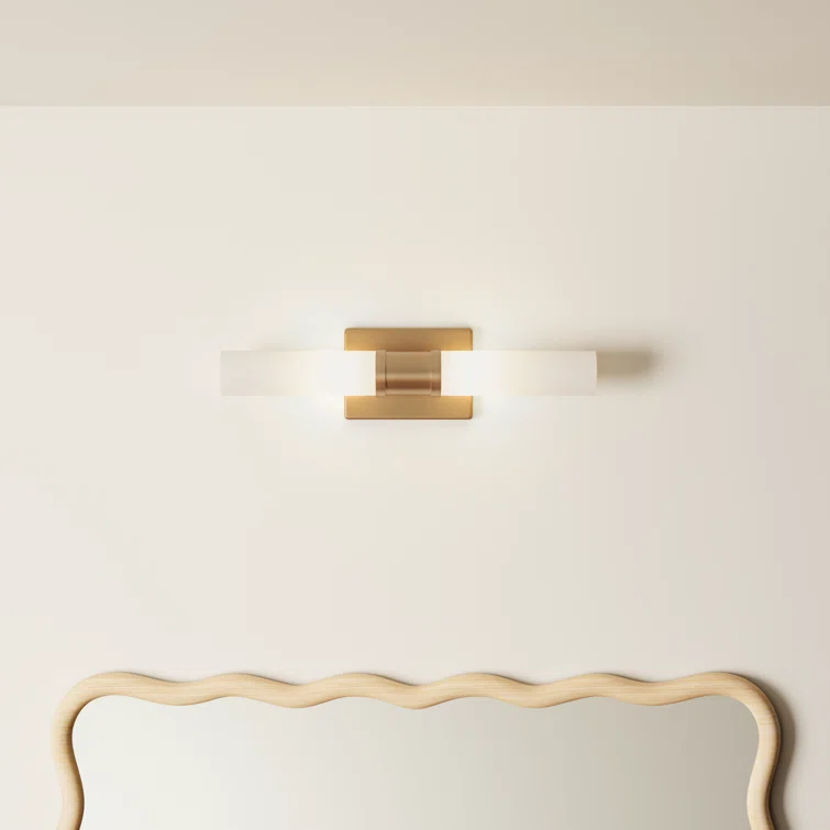 Evelien 2 Light Frosted Dimmable Vanity Light