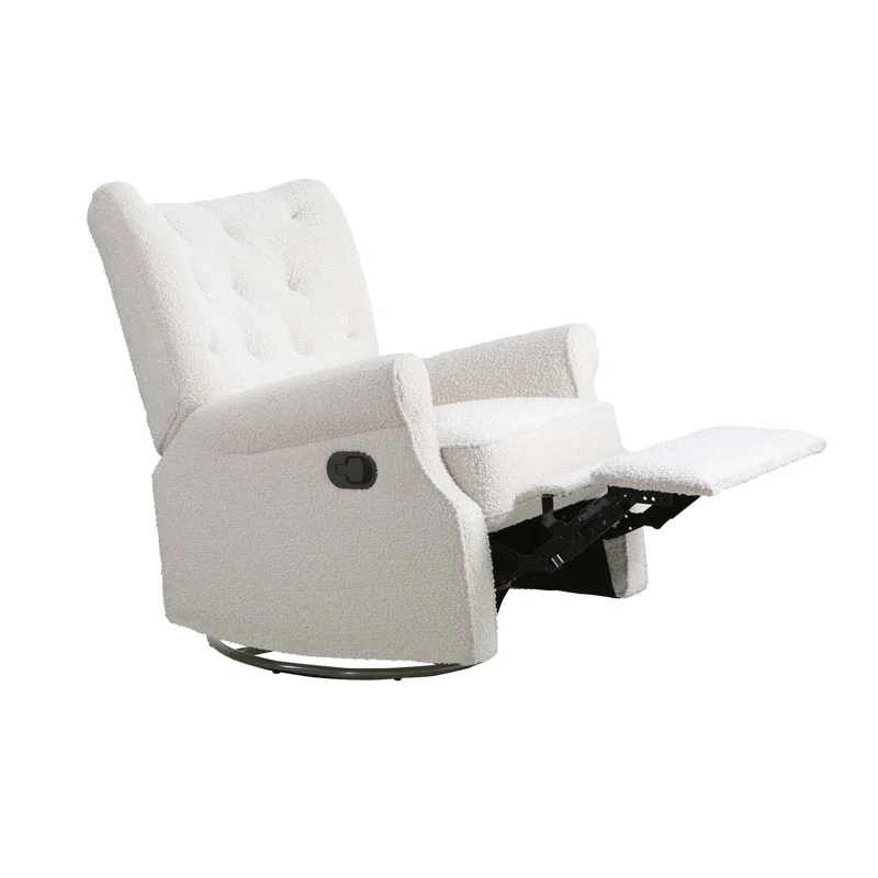 Second Story Home Alice Wingback Swivel Recliner