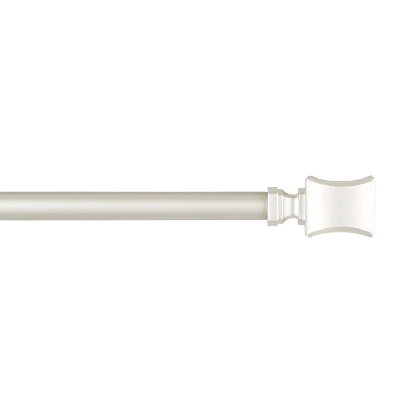 Amalgamated Textiles Exclusive Home Loran 1" Window Curtain Rod and Finial Set, Adjustable