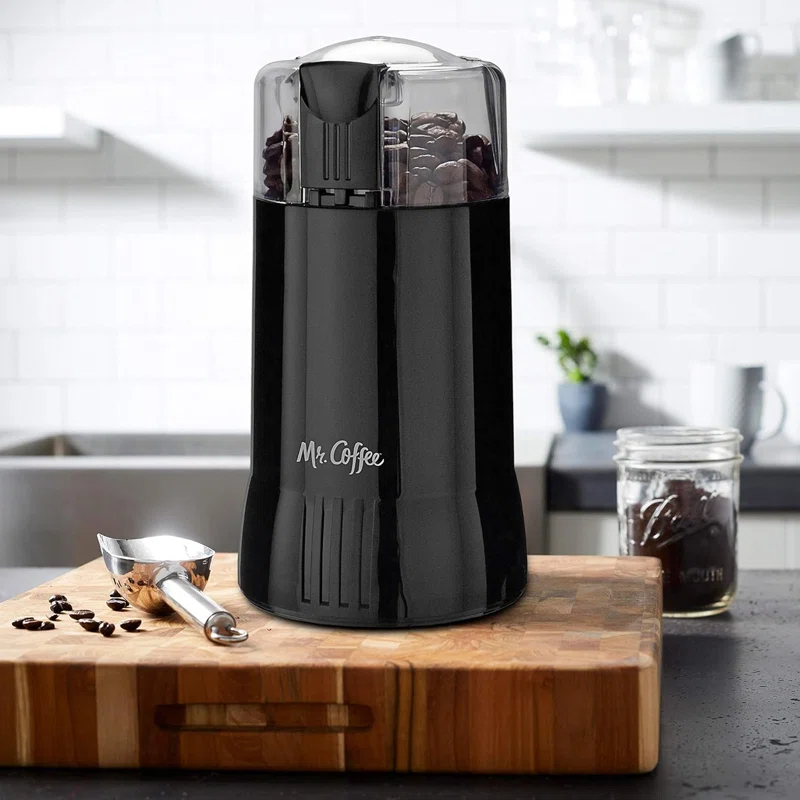 Mr. Coffee Mr. Coffee 4-12 Cup Electric Coffee Grinder with Safety Switch in Black