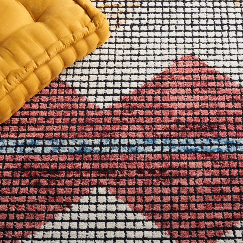 Foundry Select Brehea Hand Tufted Geometric Indoor/Outdoor Rug