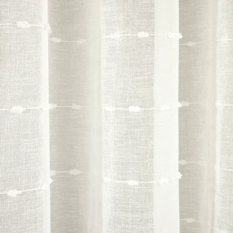 Lush Decor Solid Sheer Grommet Curtain Panels