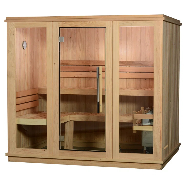 Almost Heaven Saunas Almost Heaven Saunas Bridgeport 6 - Person Traditional Steam Sauna in Cedar