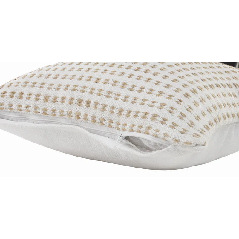 Willow Textured Cotton Throw Pillow