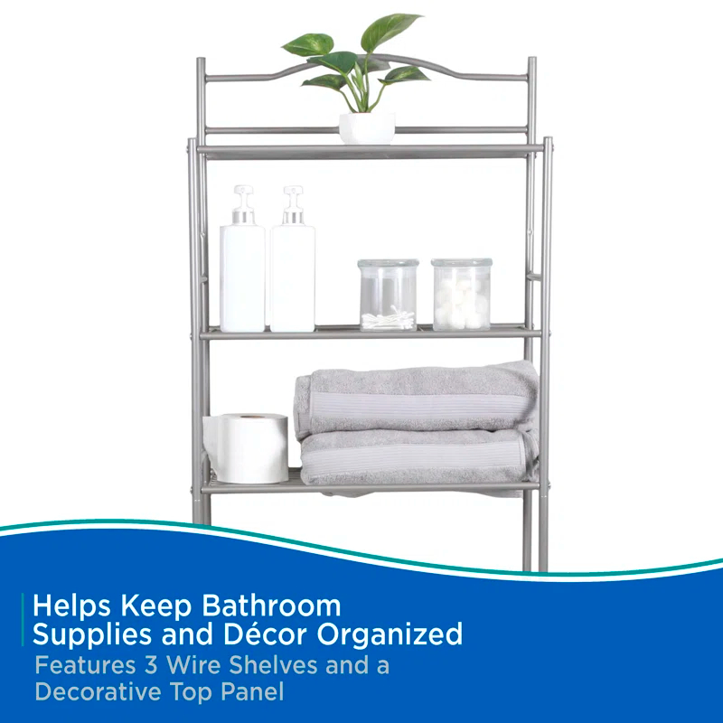 Metal Freestanding Over The Toilet Storage