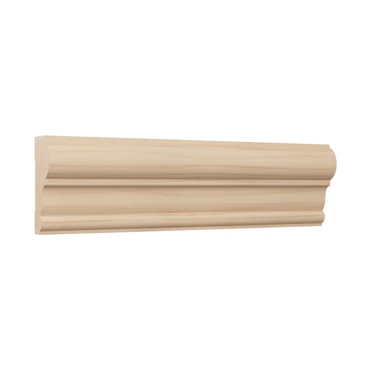 Ekena Millwork WM392 1"D x 2 3/8"W x 96"L Solid Wood Stain Chair Rail Molding