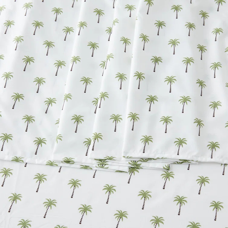 FreshFolds Ultra Soft Coastal Printed Microfiber Sheet Set