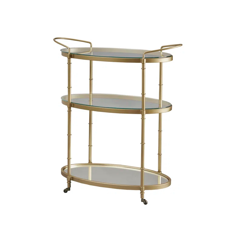 Madison Park Signature Lauren Metal Bar Cart