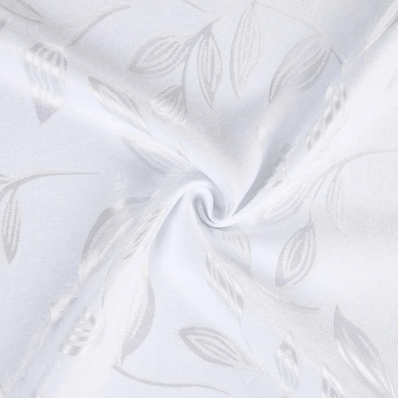 Modern Bohemian Leaves Polyester Machine Washable Room Darkening Blackout Curtains by Superior (Set of 2)