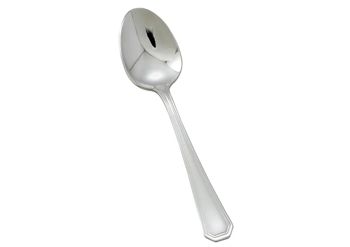 Winco Victoria Stainless-Steel Teaspoon, Extra Heavyweight, 7.25" (12 Pack) (Set of 12)
