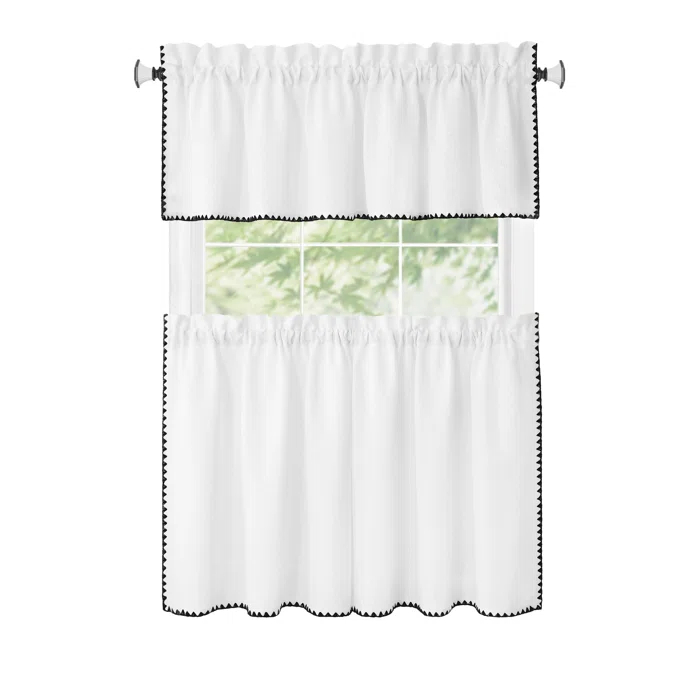 Achim Importing Co Tailored 58'' W Kitchen Curtain