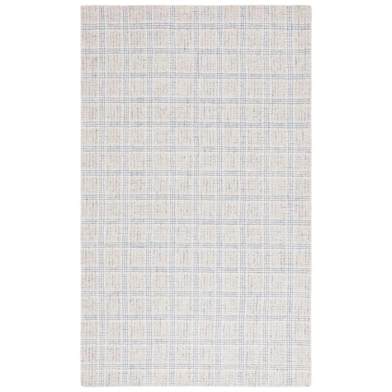 Safavieh Ebony Hand Tufted Wool Pile Plaid Rug