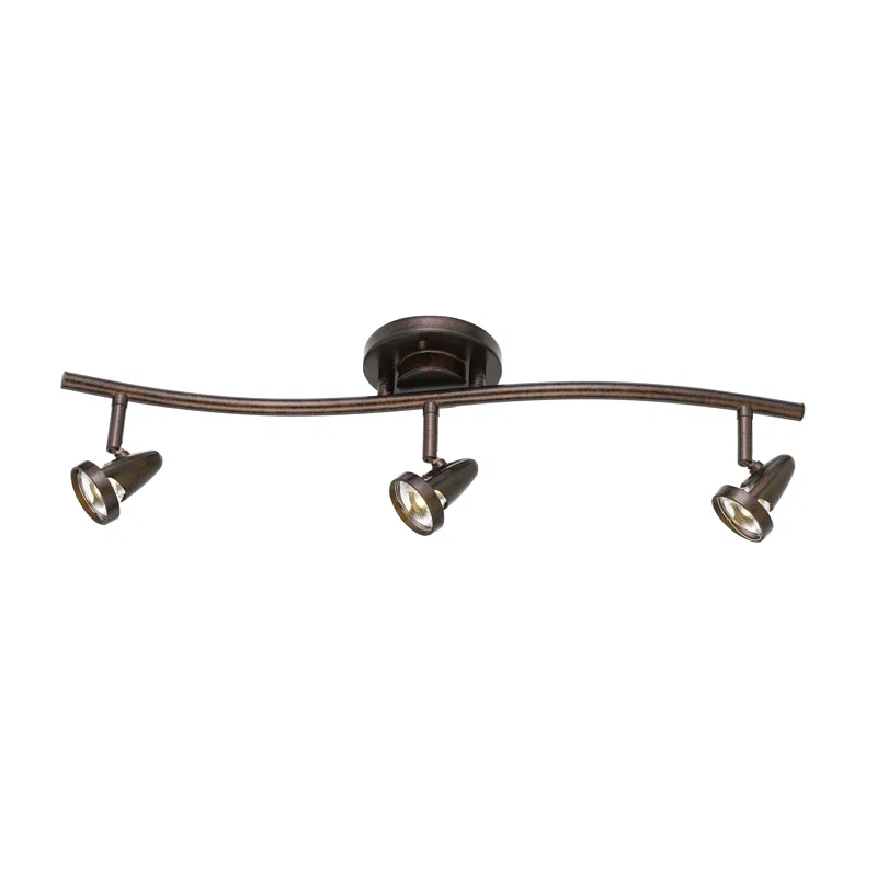 Cal Lighting Serpentine 24.8'' 3 -Light Fixed Track Track Kit with Dimmable and Adjustable Head