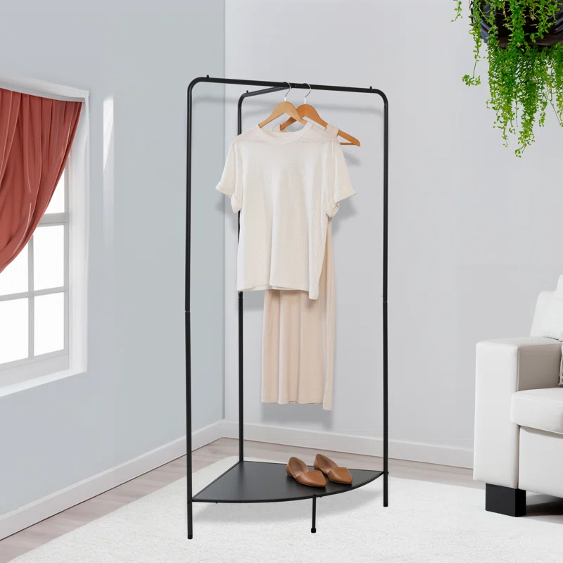 Rebrilliant Mailie 24'' Metal Clothing Rack