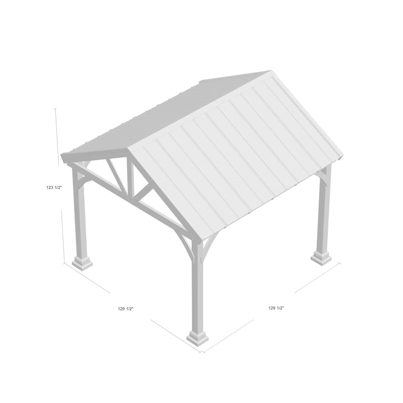 Westmont 12 Ft. W x 12 Ft. Wood Pavilion