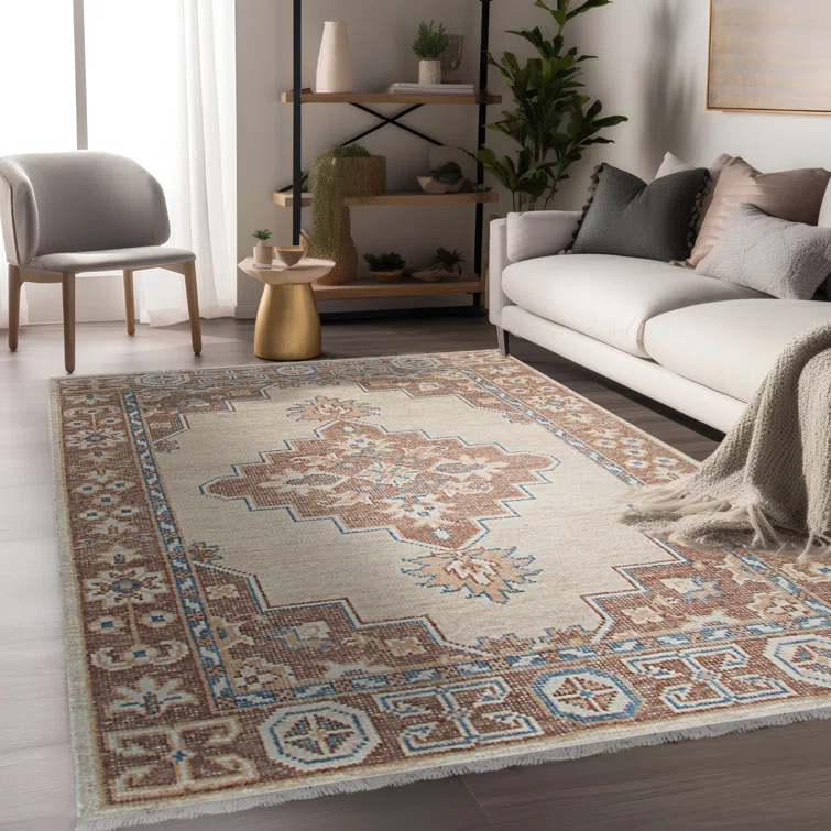 Bungalow Rose Exquisite Kiran Hand Knotted Wool Rug