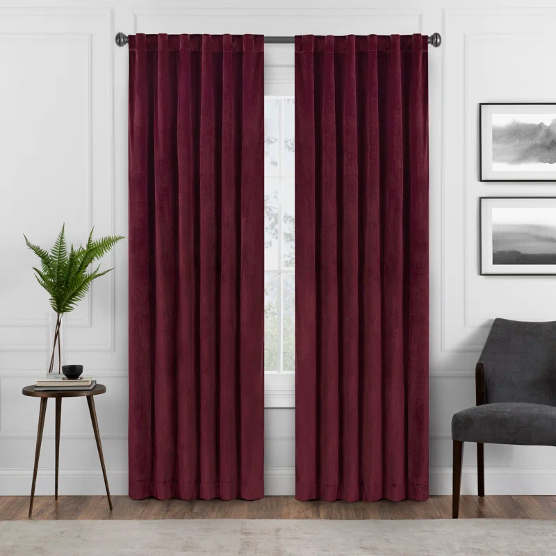 Eclipse Eclipse Harper Velvet Absolute Zero Blackout Window Panel