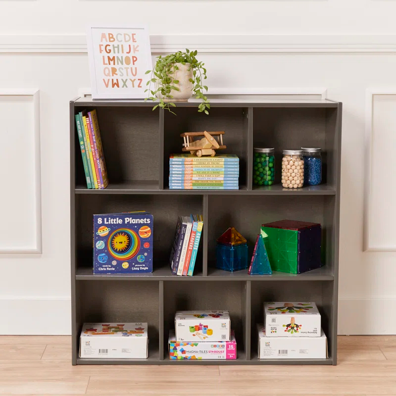 ECR4Kids ECR4Kids Streamline 8-Compartment Storage Cabinet, 36in, Classroom Furniture