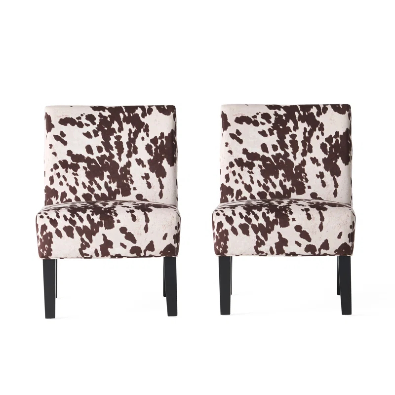 Highland Dunes Yokota Upholstered Slipper Chair (Set of 2)