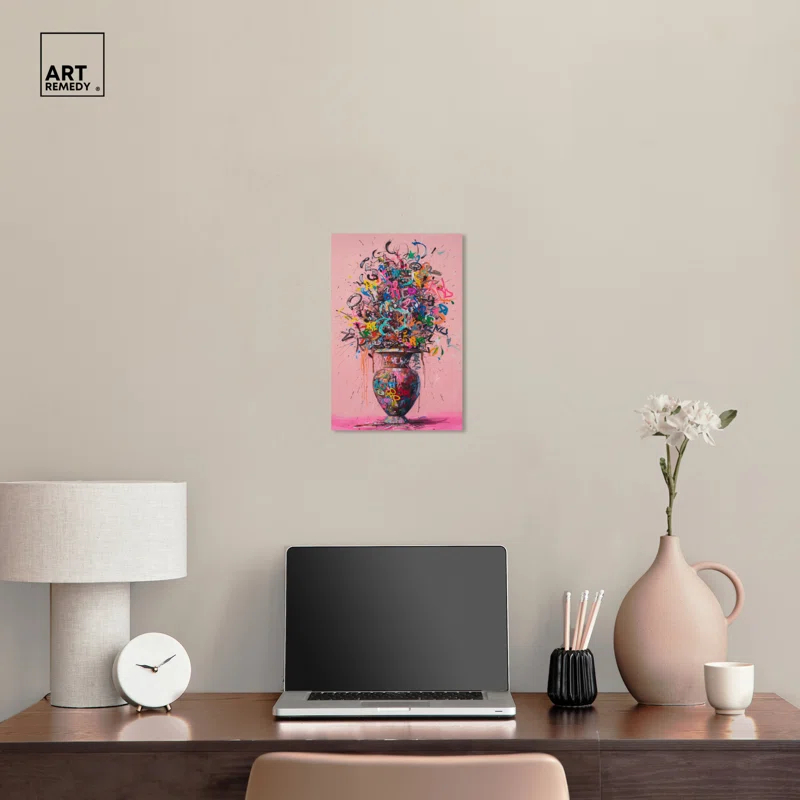Art Remedy Graffiti Vase Canvas Graffiti Pop Art by Art Remedy