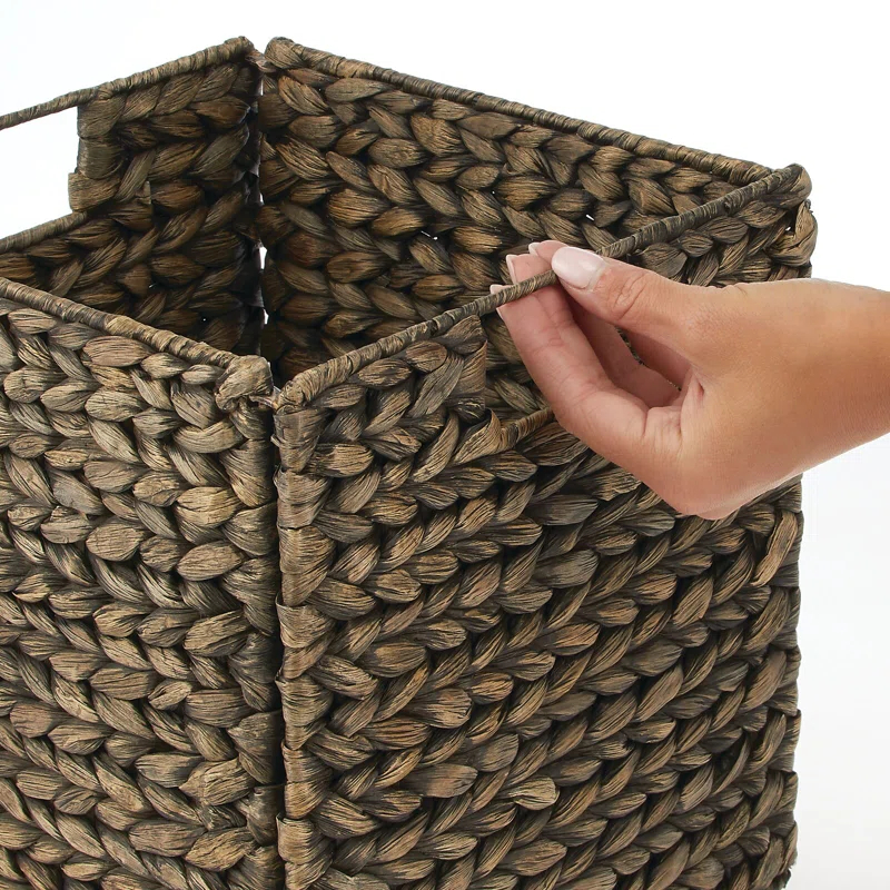 mDesign mDesign Woven Hyacinth Kitchen Storage Organizer Basket Bin