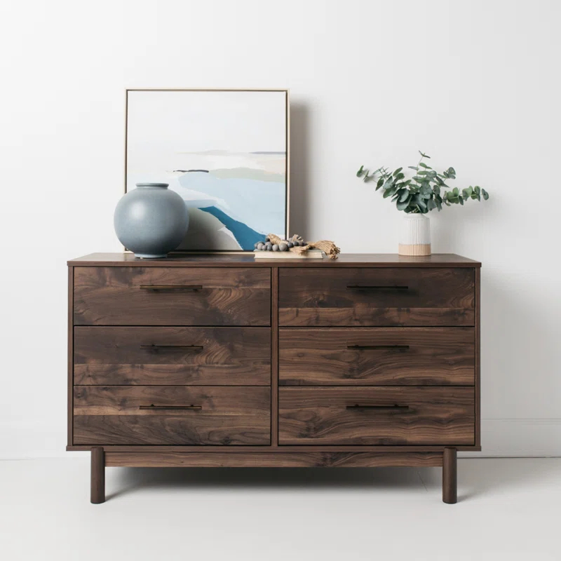 Millwood Pines Dudzik 59'' W 6 - Drawer Dresser