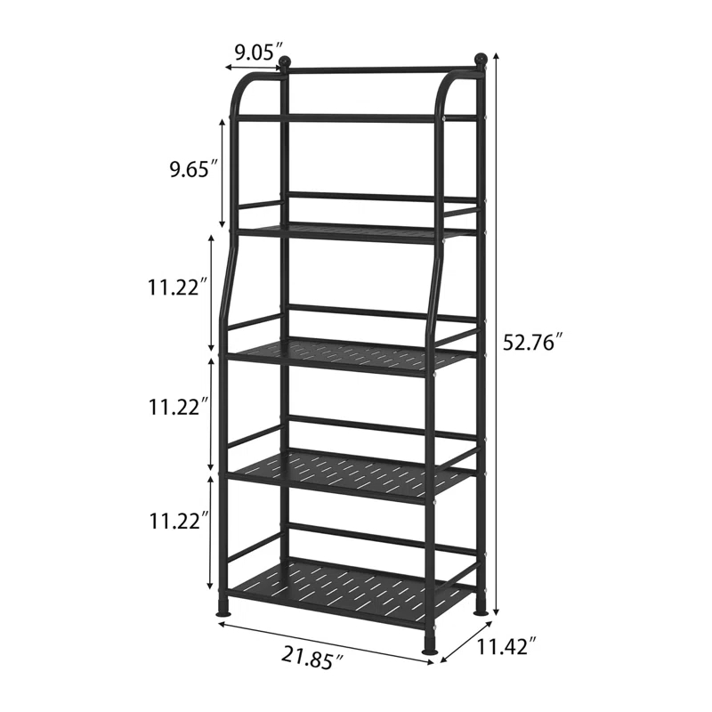 Rebrilliant Metal Shelf Storage Shelves, Living Room Shelves, Corner Kitchen Storage Shelves, Indoor Plant Shelves