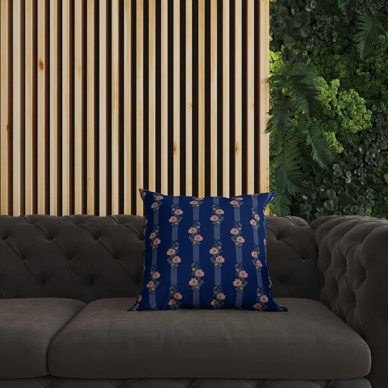 Amrita Sen Floral Luminosity Floral Indoor/Outdoor Reversible Throw Pillow