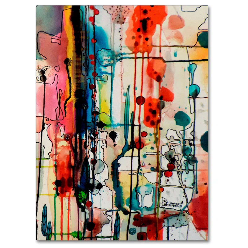 Trademark Fine Art Sylvie Demers " Charivari " by Sylvie Demers Painting Print