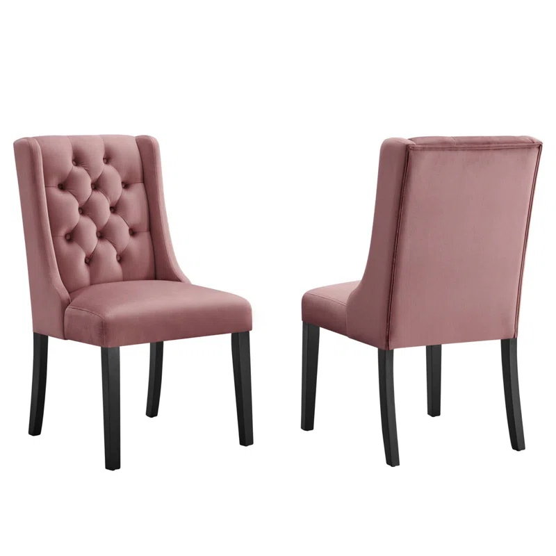 Modway Baronet Performance Velvet Dining Chairs by Modway (Set of 2)