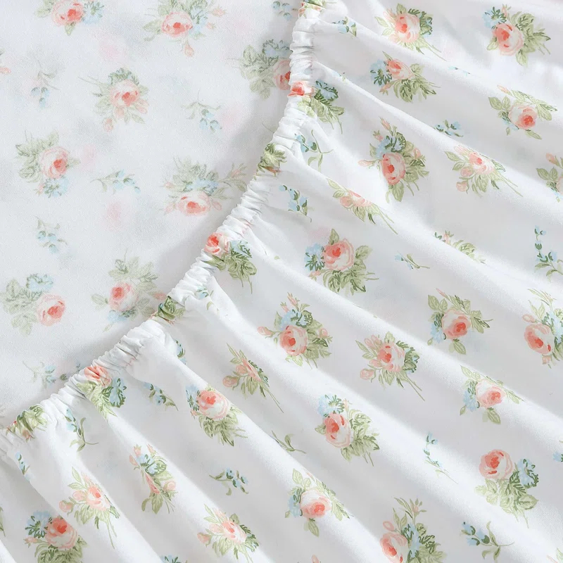Laura Ashley Laura Ashley Floral Ruffled Hem Cotton Sheet Sets
