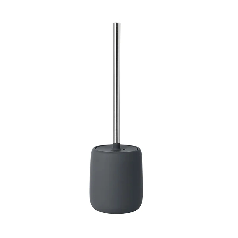 SONO 15.37" Ceramic Toilet Brush and Holder