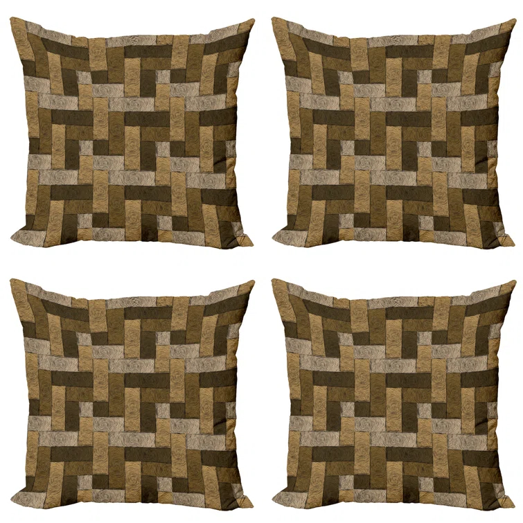 Ambesonne Ambesonne Geometric Reversible Pillow Cover (Set of 4)