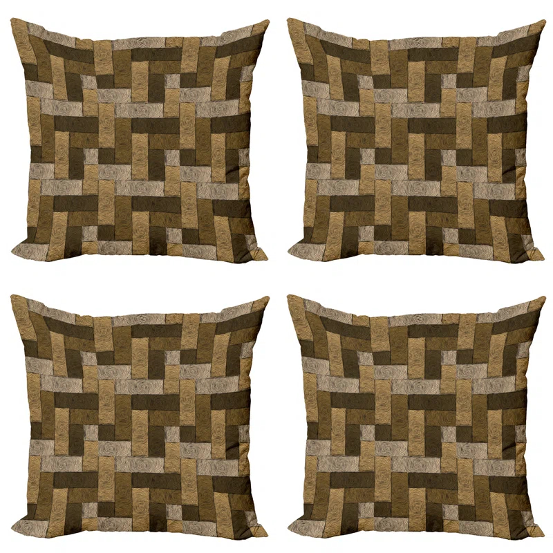 Ambesonne Ambesonne Geometric Reversible Pillow Cover (Set of 4)