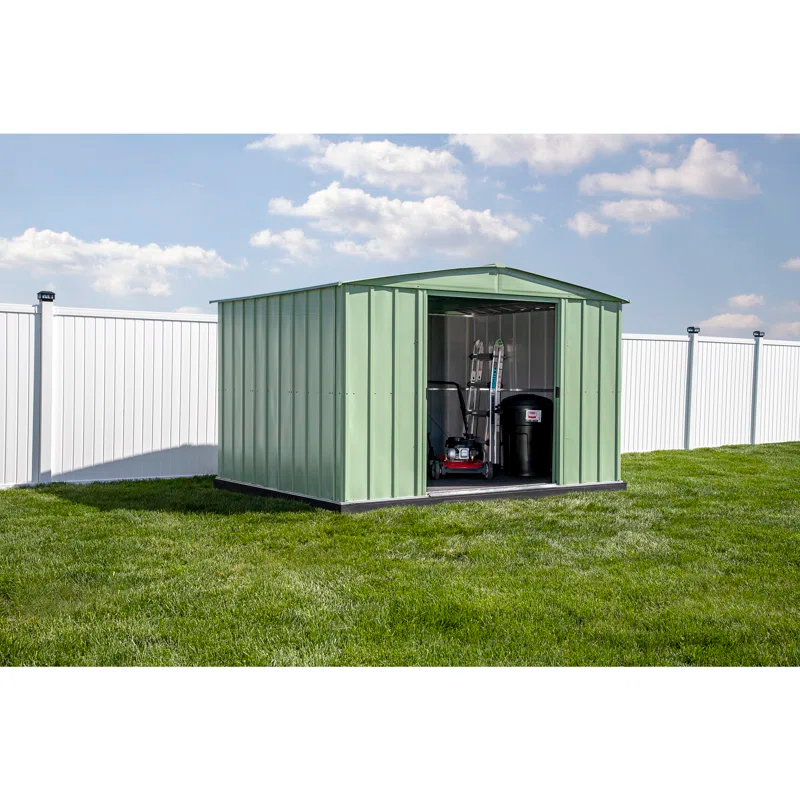 10 ft. W x 8 ft. D Metal Storage Shed