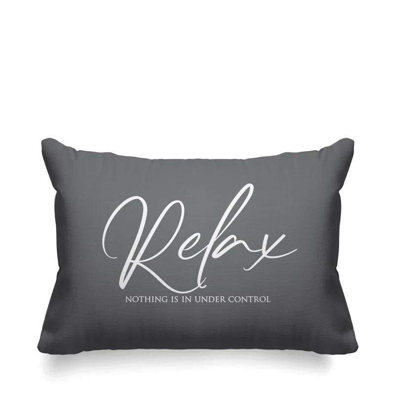 Designs Direct Creative Group Textual Indoor/Outdoor Throw Pillow