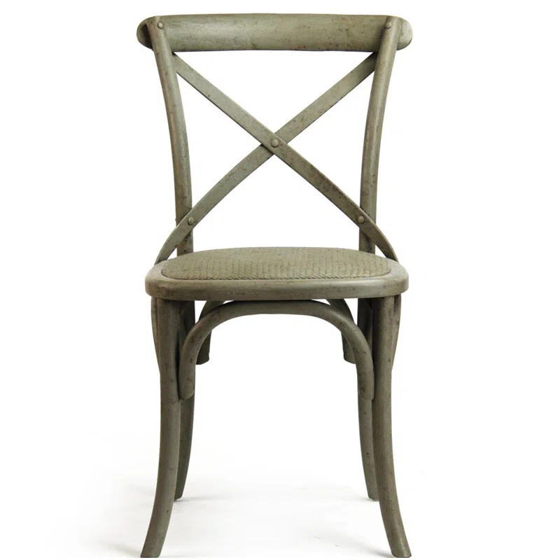 Zentique Parisienne Cafe Counter Stool with Solid Wood Frame