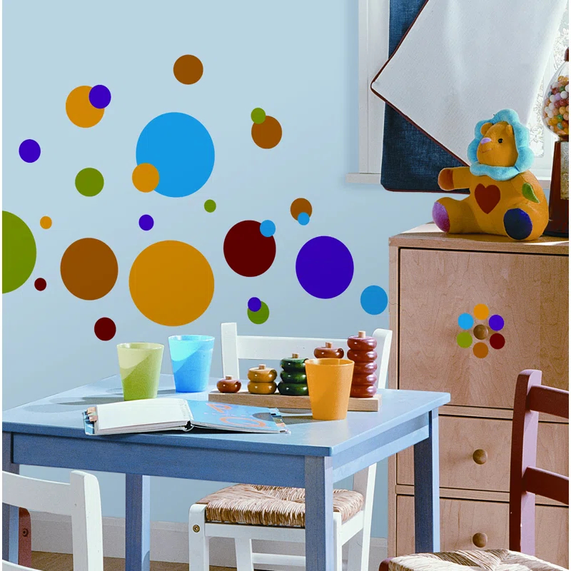 Zoomie Kids Sanchez Shapes Non-Wall Damaging Wall Decal