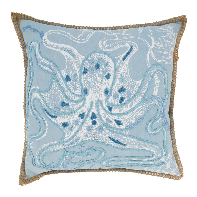 Saro Ballast Collection Cotton Throw Pillow
