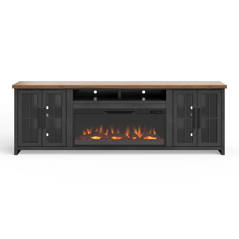 Essex 97 Inch Fireplace TV Stand Console,media console,entertainment center For Tvs Up To 100 Inches
