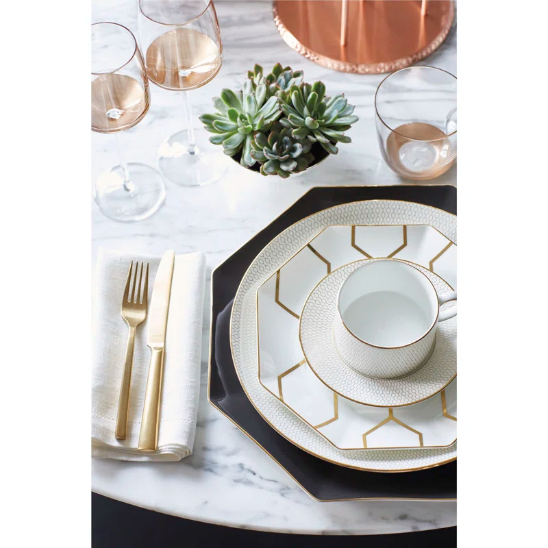 Wedgwood Gio Gold Dinner Plate 11" | Wayfair
