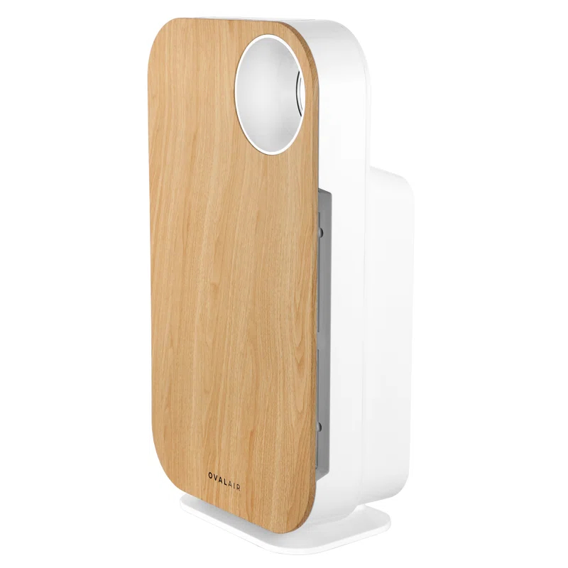 OVAL AIR OVAL AIR 3-Stage H13 True HEPA 5-in-1 Air Purifier reduces Allergies, Asthma, Pets, Odor, Smoke