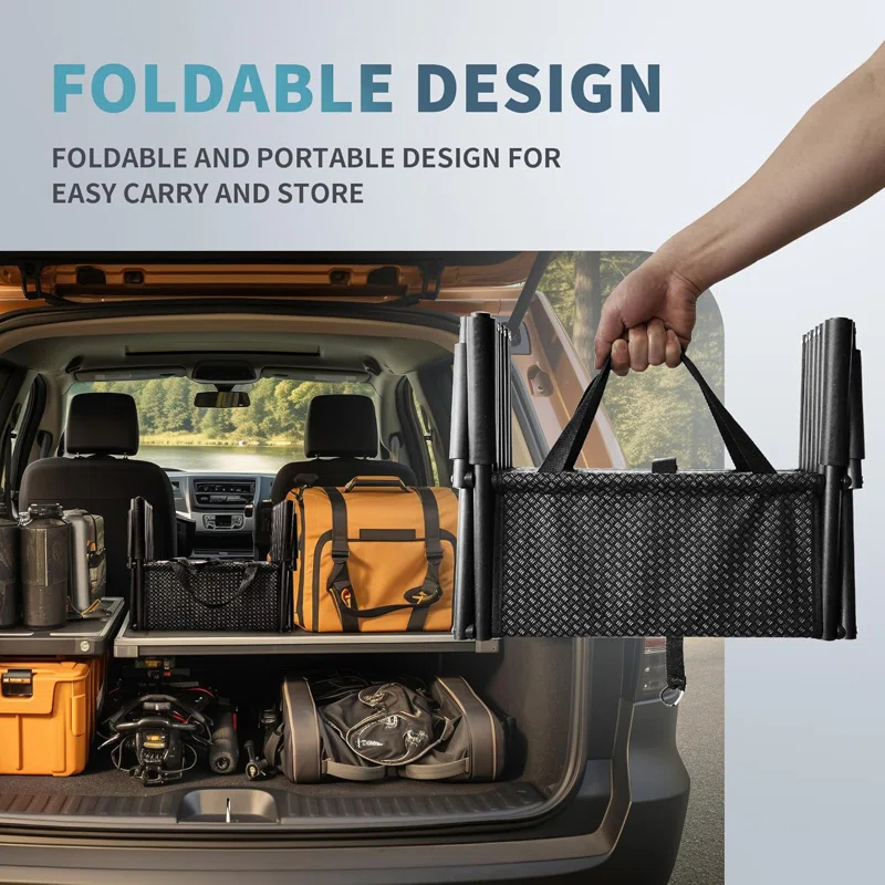 Dog Car Ramp, Portable Dog Steps Ladder, Foldable Dog Stairs With Non-Slip Surface